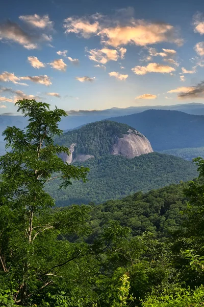 Looking Glass Rock Pluton Monolith Appalachian Mountains Western North Carolina — Foto Stock