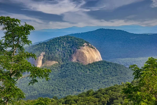 Looking Glass Rock Monolite Plutone Nelle Montagne Appalachi Della Carolina — Foto Stock