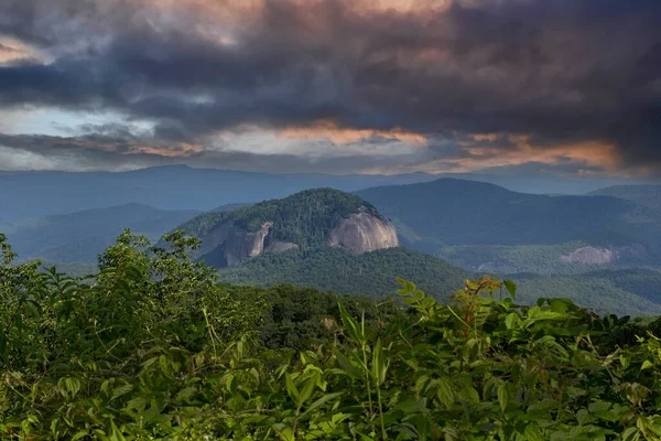 Looking Glass Rock Pluton Monolith Appalachian Mountains Western North Carolina — Stockfoto