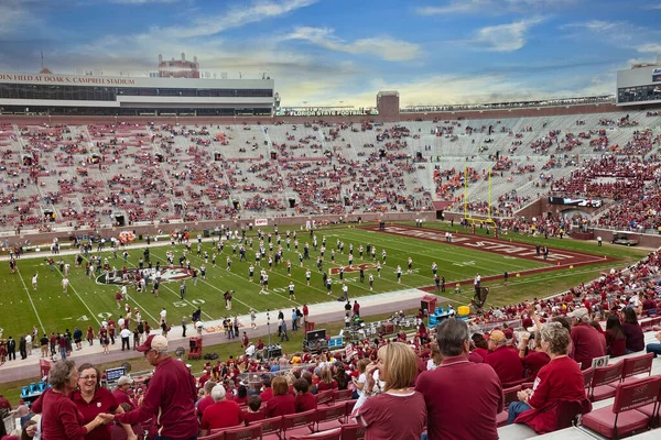 Tallahassee Floride Novembre 2013 Des Fans Rassemblent Doak Campbell Stadium Photos De Stock Libres De Droits