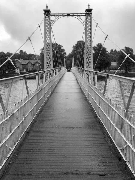 Híd Invernessben Skócia Átkelés Ness Folyón — Stock Fotó
