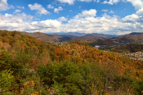 Landschappelijk Landschap Het Herfstseizoen Het Platteland Van North Carolina — Stockfoto