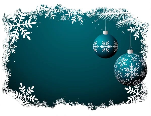 Weihnachten Hintergrund, blau ver. — Stockvektor