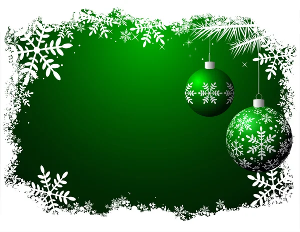 Fundo de Natal - Green ver . — Vetor de Stock