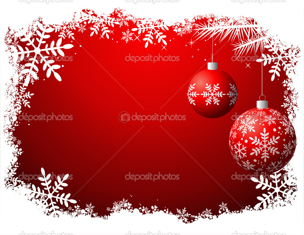 Christmas background, vector file - No transparency