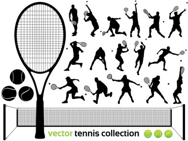 Vector tennis collection