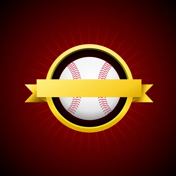 Emblème du baseball vectoriel — Image vectorielle