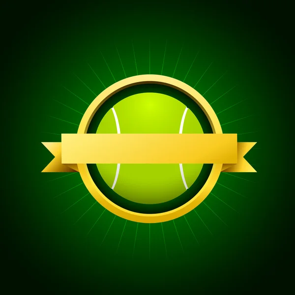 Emblème vectoriel du tennis — Image vectorielle