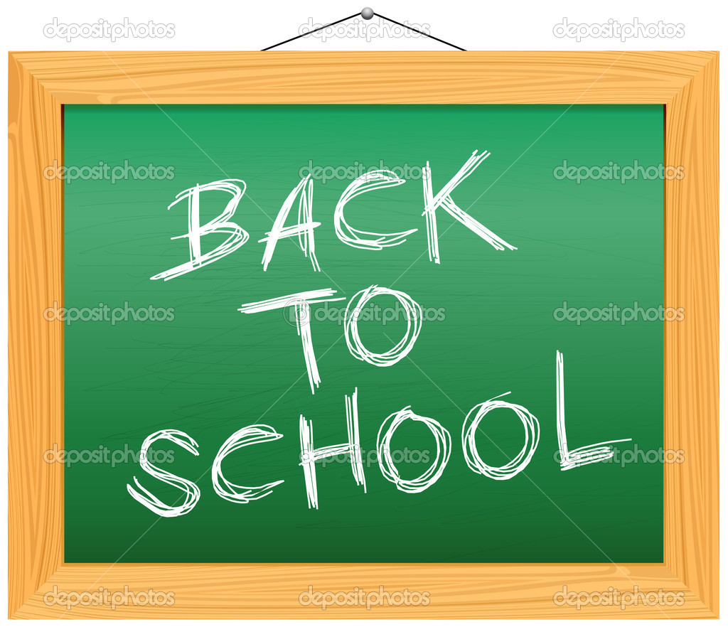 Vector Chalkboard - Back to School