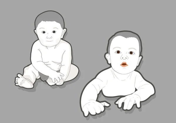 Άσπρο μωρό — Διανυσματικό Αρχείο