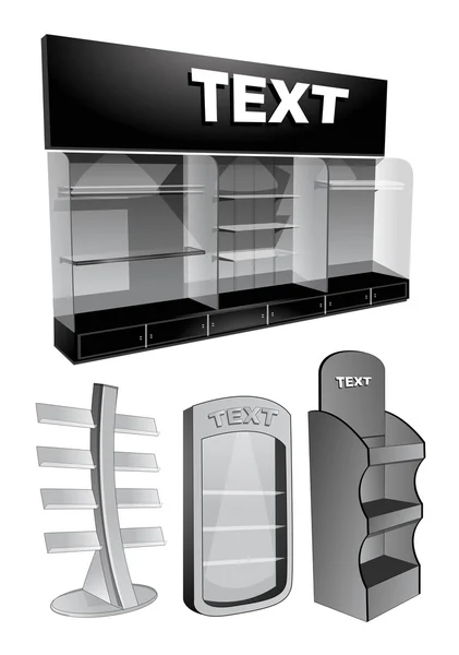 Un lugar para almacenar artículos a vender2 — Vector de stock