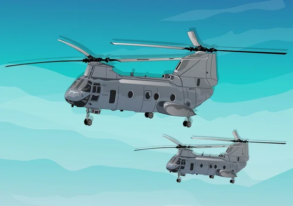 Armeehubschrauber — Stockvektor