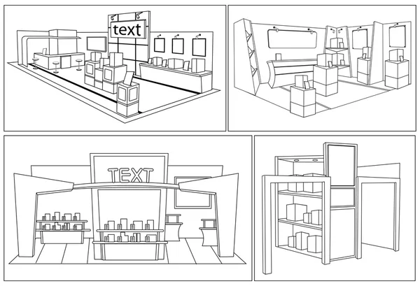 Expositores — Vetor de Stock