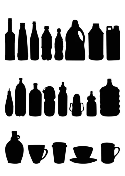 Kinds of bottles — Stock Vector