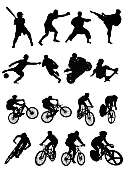 Silhouette of sport — Stock Vector