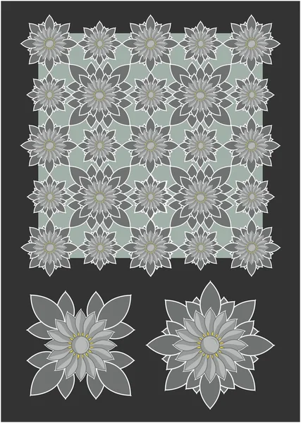 背景の花のテクスチャ 2 — ストックベクタ