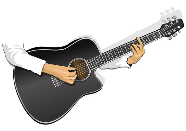 Παίζει κιθάρα — Διανυσματικό Αρχείο