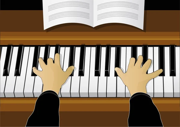 Toca piano. —  Vetores de Stock