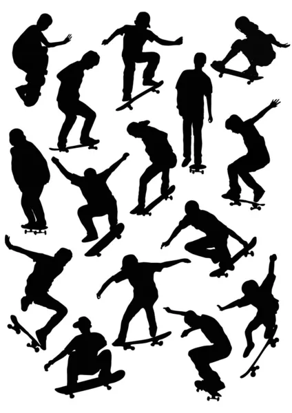 Skater silhouette — Stock Vector