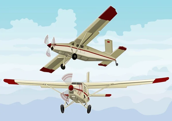 Küçük Uçak — Stok Vektör