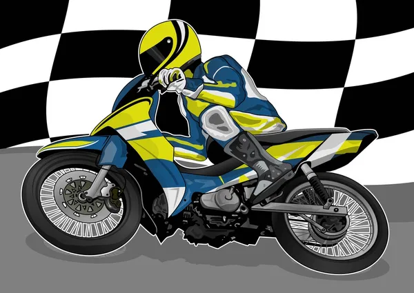 Motorcycle racing — Wektor stockowy