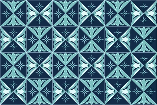 Batik azul — Vetor de Stock