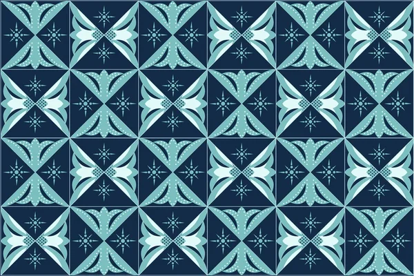 Batik blauw — Stockvector