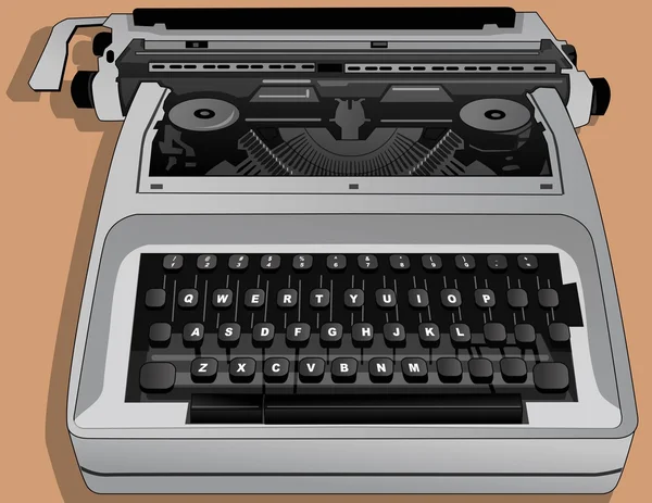 The typewriter — Stock Vector