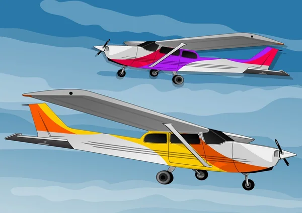 Маленький самолет — стоковый вектор