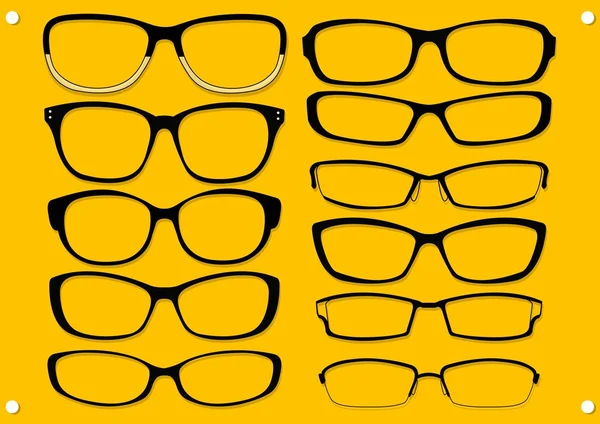 Tipos de óculos — Vetor de Stock