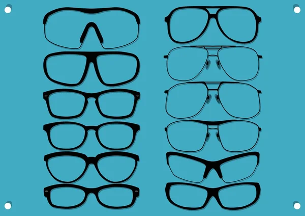 Arten von Gläsern 3 — Stockvektor
