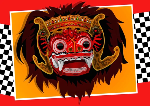 Barong bali - Stok Vektor