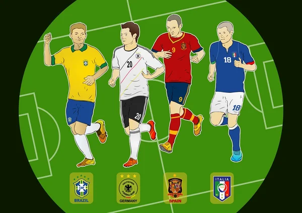 Qui sera le champion de la coupe du monde ? — Image vectorielle