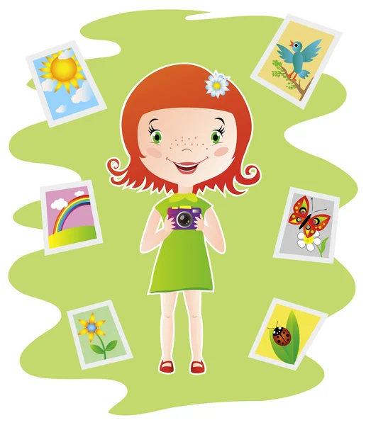 küçük fotoğrafçı kız