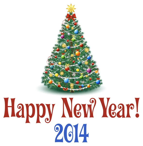Χριστουγεννιάτικο δέντρο 2014 — Διανυσματικό Αρχείο