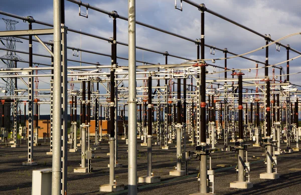 High voltage distribution plant — Stock Photo, Image
