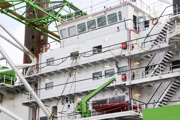 Groot schip brug Stockafbeelding