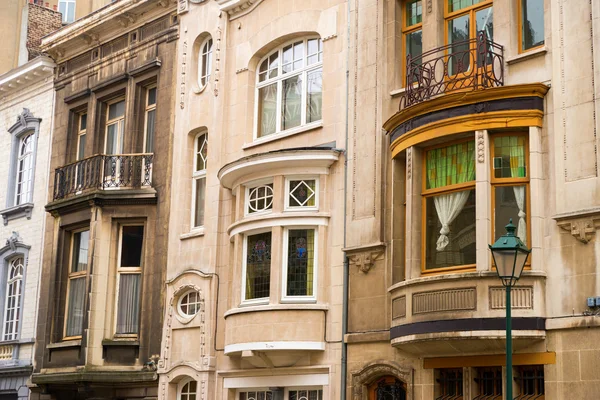 Art nouveau in Brussel Stockfoto