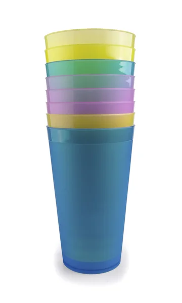 Plastic cups — Stock Photo, Image