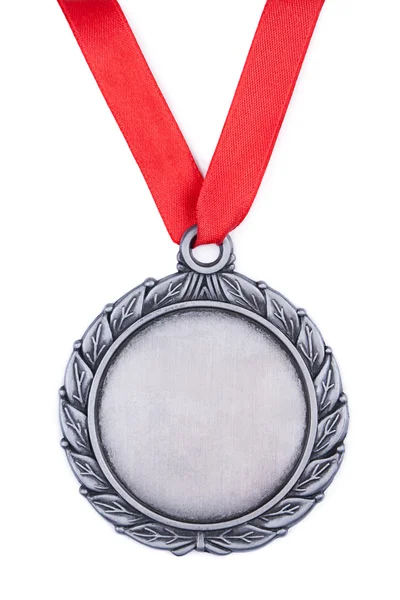 Silbermedaille — Stockfoto