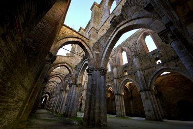 Abbey san galagano gün batımında