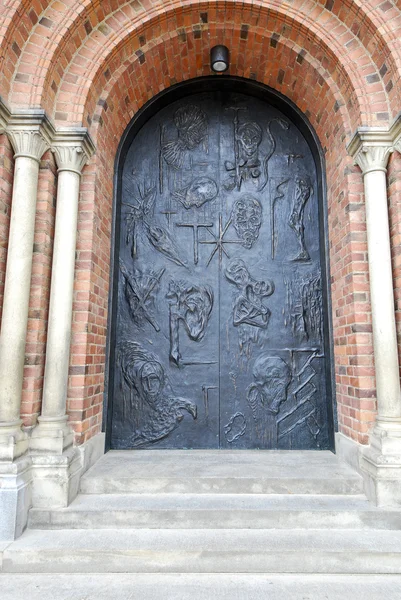 Porte de la cathédrale de Roskilde — Photo