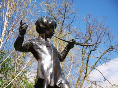Peter Pan statue clipart