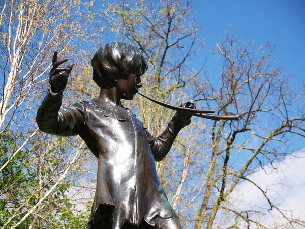 Peter Pan statue — Stock Photo, Image