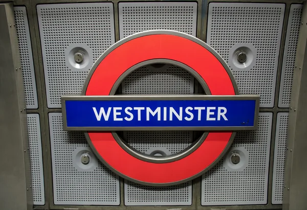 Underground london sign — Zdjęcie stockowe