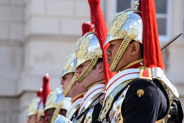 Medlemmar av hushållet kavalleriet - horse guards — Stockfoto