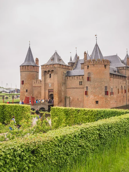 Muiderslot Kalesi Ulusal Kalesi gün Hollanda — Stok fotoğraf