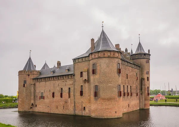 Muiderslot hrad v Nizozemsku — Stock fotografie