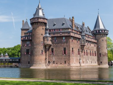 bir hendek tarafından çevrili kale de haar, Hollanda