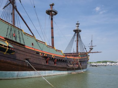 Batavia historic tall ship clipart